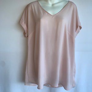 Motherhood Maternity pink blouse sz L